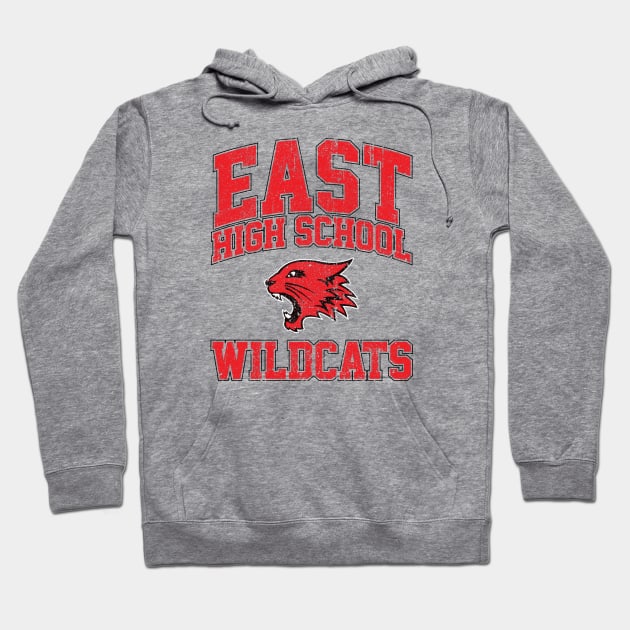 East High School Wildcats (Variant) Hoodie by huckblade